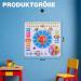 ewtshop Colorful Learning Clock - Metal Educational Board for Date Time & Seasons | Fun & Simple Learning Tool - Buy Online on GoSupps.com