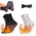 Heated socks foot warmers socks self -heating socks thermal cocks Tourmaline socks thermal self -warming socks self -warming -up shaped socks Tourmaline socks+ child black+ white