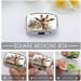 Pill Box Watercolor Deer Giraffe Print | Portable 2 Compartment Pill Organizer | Decorative Metal Case for Pocket & Purse - Buy Online on GoSupps.com