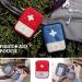 Buy Mini First Aid Bag - Portable Empty Medication Storage Bag - Red Medicine Organizer - Buy Online on GoSupps.com