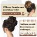 Sofeiyan Messy Bun Hair Piece Plus Size Synthetic Curly Updo Chignon - L-Light Ash Brown Mixed Golden Brown | Hairpiece Extensions for Women & Girls - Buy Online on GoSupps.com
