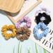 16pcs Cotton Hair Scrunchies - Solid Color Ponytail Holders for Women - Elastic Hair Ties - Mix Colors - Buy Online on GoSupps.com