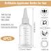 ASTER 6 Pack Hair Oil Applicator Bottle 2 Ounce Refillable Hair Dye Bottle Empty Plastic Oil Bottle for Hair with Ratio Graduated Scale Opossum Hair Oil Applicator with Twist Top Cap Transparent - Buy Online on GoSupps.com