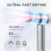 High-Speed Ionic Hair Dryer - Lightweight 0.67lbs 110 000 RPM Fast Drying 4 Temp & 2 Speed Settings Cool Shot - Ideal for Home & Travel - Gray - Buy Online on GoSupps.com