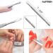AFTREN Double Sided Metal Cuticle Pusher Tool Manicure Pedicure Salon Professional Cuticle Remover Quality J2 Curved Edge Stainless Steel - Buy Online on GoSupps.com