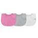Green Sprouts Stay Dry Milk Catcher Bibs 0-6 Months Pink Grey 3 Pack