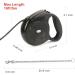 Idepit Heavy Duty Retractable Dog Leash | Anti-Chewing Steel Chain | 360 Tangle-Free | Small & Medium Dogs | 16ft | Black - Buy Online on GoSupps.com