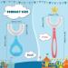 6 Pcs Soft Silicone Kids U-Shaped Toothbrushes for Children 2-12 Years Old - Whole Mouth Teeth Cleaning Toothbrushes in Heart & Straight Handle Styles - Buy Online on GoSupps.com