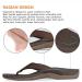 IRSOE Women's Plantar Fasciitis Sandals - Arch Support Flip Flops for Flat Feet & Heel Pain Relief - Brown, Size 10 - Buy Online on GoSupps.com