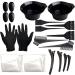 RIYAN 1Set Hairdressing Coloring Brushes Bowl Self-Help Salon DIY Hair Coloring Styling Tools with Disposable Shower Cap - Buy Online on GoSupps.com