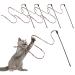 Molain cat bar rainbow toy 5 pieces of rainbow grinding wand for kittens cats training rainbow band cats charmer magic wand interactive catch rod (30 cm leopard pattern) leopard color 5 pieces