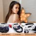 Shop Lurrose Handmade Fabric Hair Bands - 3 Piece Set | Women s Wide Knot Hair Accessories in White Blue Black - Buy Online on GoSupps.com