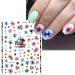 JMEOWIO 9 Sheets Spring Flower Nail Art Stickers Decals Self-Adhesive Leaves Nail Supplies Nail Art Design Decoration Accessories - Buy Online on GoSupps.com