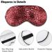 Leopard Skin Red Tie Dye Sleep Mask for Women | Adjustable Eye Shades with Elastic Strap - Buy Online on GoSupps.com