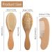 Personalized Baby Hair Brush Set - 3 Soft Goat Bristle Brushes & Combs for Newborns | Perfect Baby Baptism Gifts - Buy Online on GoSupps.com