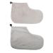 Beavorty 2 pair of warm foot cover for the growth therapy foot bath cover F ustlings from paraffin bath bathing shoes from paraffin paraffin wax inserts foot protection leather case spa cotton grayx2st 28x20x0.9cmx2pcs
