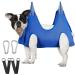 PEHAME Pet Grooming Hammock Pet Grooming Harness for Dogs&Cats Pet Grooming Sling Restraint Bag Pet Supplies Helper Pet Nail Clip Bag for Grooming Nail Cutting/Bathing/Ear/Eye/Dental Care (S ( Max Weight: 30lB ) Blue) S ( Max Weight: 30lB ) Blue