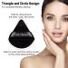MAANGE 6 Pcs Triangle Makeup Puff Set for Loose Powder - Soft Face Body Foundation Puffs - Triangular Design for Contouring - 3 Black + 3 White - Buy Online on GoSupps.com