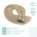 Youngsee Real Hair Extensions - Ashblond & Platinblond U Tip Bonding 35 cm | 50g - Premium Quality Hair Extensions - Buy Online on GoSupps.com