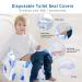 Disposable Toilet Seat Covers 20 Pack - Extra Large Potty Training Liners for Adults & Kids - Individually Wrapped with Non-Slip Adhesives - Blue - Buy Online on GoSupps.com