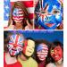 Go Ho Red White and Blue Face Body Paint Stick | Water-Based Washable Clown Makeup for Halloween & 4th of July | Easy Application with Cushion Applicator | International Shipping Available - Buy Online on GoSupps.com