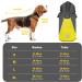 Kpuplol Hundersmantel | Waterproof Dog Raincoat with Hood & Reflex Stripes | Ultra-Light Breathable Dog Jacket for Small Medium & Large Dogs | Outdoor Hiking M Black/Yellow - Buy Online on GoSupps.com