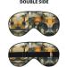 SSIMOO Abstract Geometric Sleep Mask - Adjustable Breathable & Fashionable Eye Mask for Comfort - Black | International Shipping Available - Buy Online on GoSupps.com