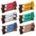 NuGo Dark Variety Box - Pretzel Chocolate Chip Mint Chocolate Chip Mocha Peanut Butter Cup and Almond 11-12g Protein Vegan Gluten Free Kosher Pareve 12 Count Variety 12 ct Variety