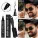 Waterproof ecomlab Kit Filler for Beard - Long Lasting Coverage and Natural Finish - Micro Tip for Precise Application - Includes Bristle Brush - Ideal for Beard, Mustache, and Eyebrows - Barbershop Accessories (Black) - Buy Online on GoSupps.com