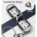 Mini Nail Clipper Keychain - Portable Travel Nail Cutter with Nail Files | Foldable Stainless Steel Design (Black) - Buy Online on GoSupps.com