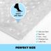 YINENN Square Shower Mat 21 x 21 Inches - Non Slip, Washable, Clear with Suction Cups and Drain Holes - Buy Online on GoSupps.com