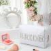 XunYee Bride Gifts Set - Headband, Makeup Bag, Tiara, White Toiletry Bag & Letter Purse for Bridal Shower & Bachelorette Party - Buy Online on GoSupps.com