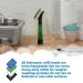 Dishmatic Black Extra Heavy Duty Dishwashing Sponge Refill Heads - Antibacterial Abrasive - 3 Pack for Kitchen Sink Handle - International Shipping - Buy Online on GoSupps.com