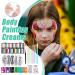  Generisch Face Paint Kit - Face Paint Makeup Kit 12 Grids Palette Washable Cosmetics Face Paint Non-Toxic Reliable Color | Stencils for Halloween Birthday Theatre - Buy Online on GoSupps.com