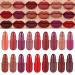 18PCS Mini Capsule Pills Lipstick Set Matte Lip Stain Long Lasting Waterproof Lip Gloss Kit Pill Shaped Lipstick Lip Balm Suit for Women Girls