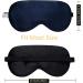 ZIMASILK 100% Natural Silk Sleep Mask - Adjustable Super-Smooth Soft Eye Mask for Sleep in Navy Blue - Buy Online on GoSupps.com