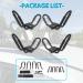 ECOTRIC Kayak Roof Rack J-Bar Rack Set of 4 - Universal HD Kayak Carrier for Car SUV Truck - Buy Online on GoSupps.com