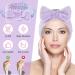 Buy Violet Spa Bowknot Headband for Women - Coral Fleece Makeup Hair Band & Elastic Cosmetic Head Wrap for Skin Care & Shower - Buy Online on GoSupps.com