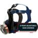 Parcil Distribution PD-101 Full Face Organic Vapor Respirator | ASTM Tested | Double Activated Charcoal Filter | Industrial Grade Quality | Manufacturer Warranty - Buy Online on GoSupps.com