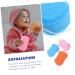 Buy Housoutil 3pcs Shower Bath Sponge Set - Thick Loofah Scrubber for Body | Natural Foam Bathing Pouf - Buy Online on GoSupps.com