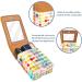 Shop Stylish Leather Lipstick Case with Mirror | Mini Lip Gloss Organizer - Colorful Dots Design | International Shipping Available - Buy Online on GoSupps.com
