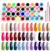 36 colors UV nail polish set Comozon nail gel color gel with 2 nail brush for gel nails gel art color gel set gel nails colors nail gel for nail art nail design 1
