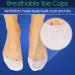 Vivesole Toe Pouches 4 PCS - Silicone Gel Sock Pads for Big Toe Protection - Metatarsal Cushion Sleeve for Men and Women - Buy Online on GoSupps.com