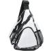 HULISEN Clear PVC Sling Stadium Backpack - Black | Adjustable Strap | Stadium Approved - Buy Online on GoSupps.com