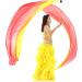 2Pcs Silk Veil with Poi Ball for Belly Dance & Polynesian Dances - Yellow/Orange/Red - Buy Online on GoSupps.com