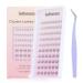 HOTBANANA Self Adhesive Lash Clusters Kit False Eyelashes 60 Pcs D Curl Wispy Individual Lashes Cluster Natural Look DIY Eyelashes Extensions Kit Fluffy Reusable 2 Styles Lower Eyelash 10-16mm SET-D