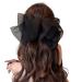 Hair clips Claw Clips 1 Pc Sweet Mesh Thin Gauze Big Bow Hair Claw Clip Women'S Bow Spring Clip Headwear Accessories-A(B)