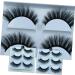 minkissy 5 Pairs Fake Eyelashes Beauty Accessories Fake Makeup Lashes False Eyelashes Bulk Natural Fluffy False Faux Lashes Bulk Makeup Girl Eyelashes 3d Set Fiber Hand Made - Buy Online on GoSupps.com