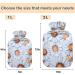 NAANLE Vintage Chrysanthemums Hot Water Bottle 1L - Transparent Heating Bag for Menstrual Cramps Pain Relief & Heat Therapy - Buy Online on GoSupps.com