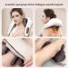 Shiatsu Neck & Shoulder Massager with Heat - Deep Tissue Kneading Device for Back Legs & Feet - 6 Silicone Heads - International Shipping - Buy Online on GoSupps.com